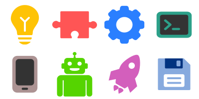 Cloudy Bits Icon Set Preview